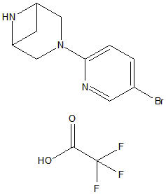 3,6-二氮雜雙環[3.1.1]庚烷，3-（5-溴-2-吡啶基）-，2,2,2-三氟乙酸鹽（1:2）